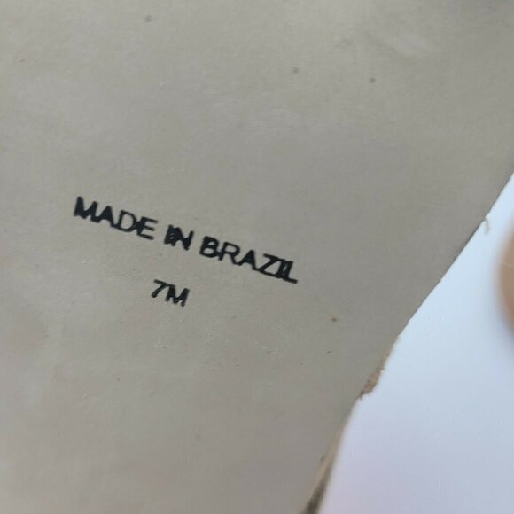 Matisse Mummy Sling Tan Suede Slingback Peep Toe 3" Block Heel Bootie Size 7M - Picture 11 of 11